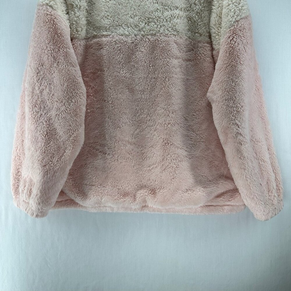 Disney Parks Minnie Mouse Sherpa Jacket Womens Size XL Full Zip Mock Neck Pink - Picture 7 of 12